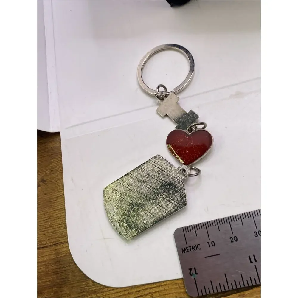 I Love Puerto Rico Vintage Keychain